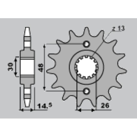 JR front sprocket 339 17 HONDA CBR 1000F, CBR 1100 XX (33917JT)