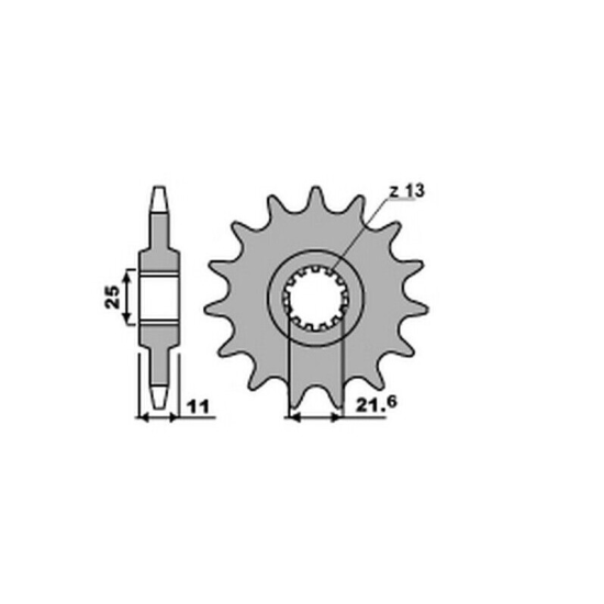 PBR front sprocket 442 16 18NC (chain 532)