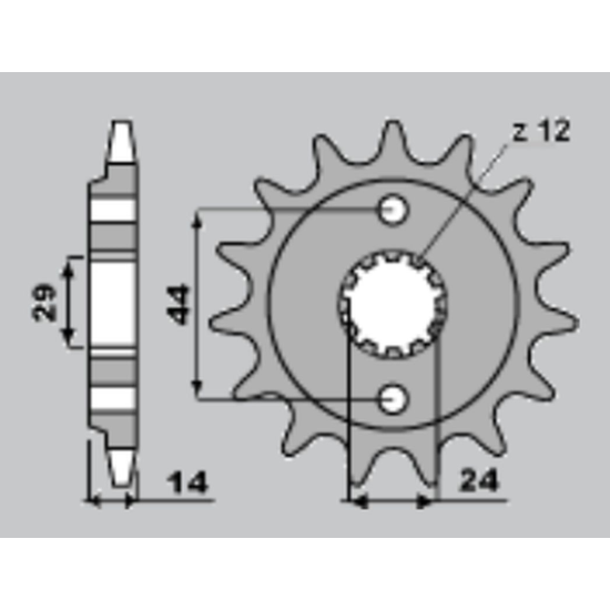 CHT front sprocket 348 15 HONDA XRV750 90-03 (A4240314150)