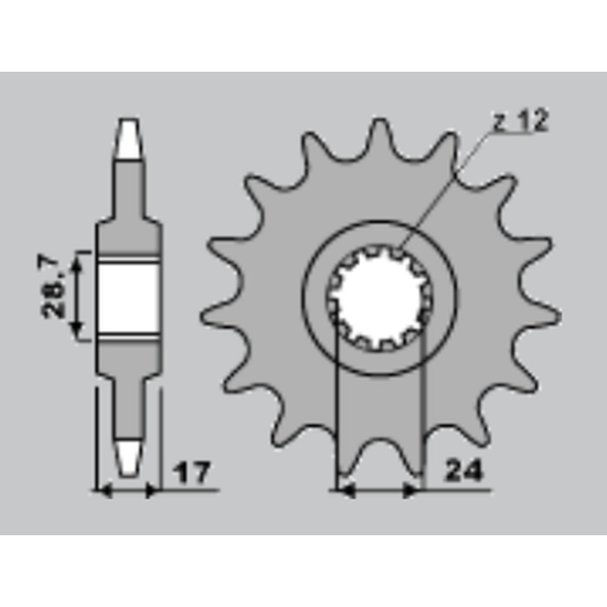 JR front sprocket 295 15 HONDA CBR 600 F '87-'96 (29515JT) (JTF295.15)