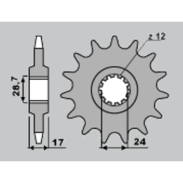 JR front sprocket 295 15 HONDA CBR 600 F '87-'96 (29515JT) (JTF295.15)