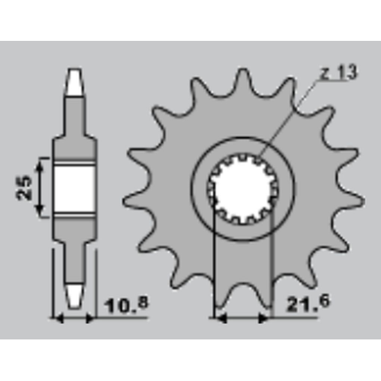 JR front sprocket 2086 17 YAMAHA TDM 850 '96-'98 (JTF1586.17)