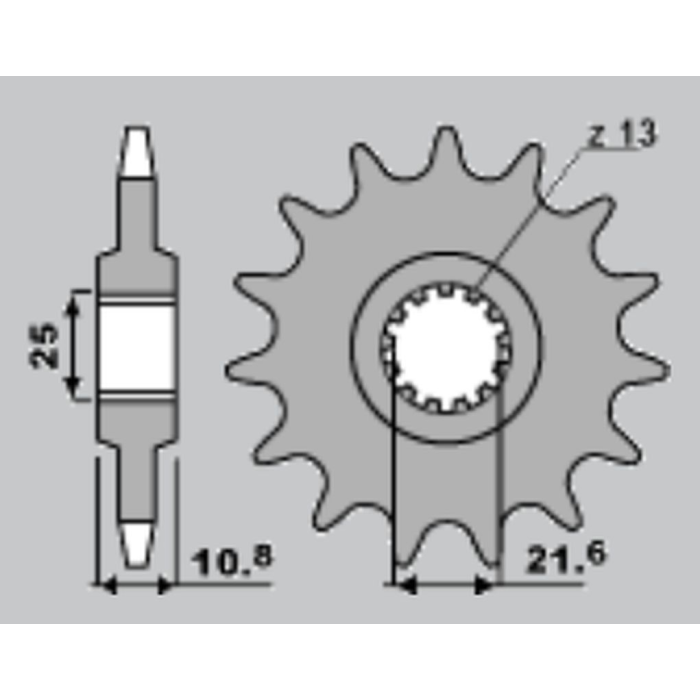 JR front sprocket 2086 17 YAMAHA TDM 850 '96-'98 (JTF1586.17)