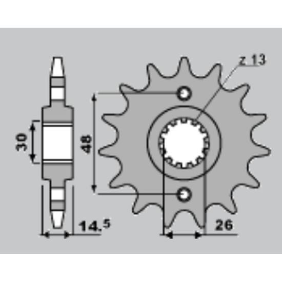 CHT front sprocket 339 18 HONDA CB 1300 '03-'13