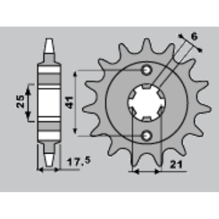 JR front sprocket 284 15 HONDA XBR 500 '87-'91 (pitch 525)