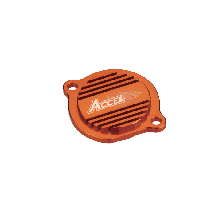 ACCEL tepalo filtro dangtelis KTM SXF/EXCF 400/450/520/525 '99-'07, SXF/EXCF 250 '06-'12 spalva oranžinis
