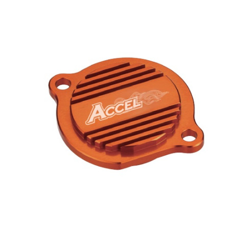 ACCEL tepalo filtro dangtelis KTM SXF/EXCF 400/450/520/525 '99-'07, SXF/EXCF 250 '06-'12 spalva oranžinis