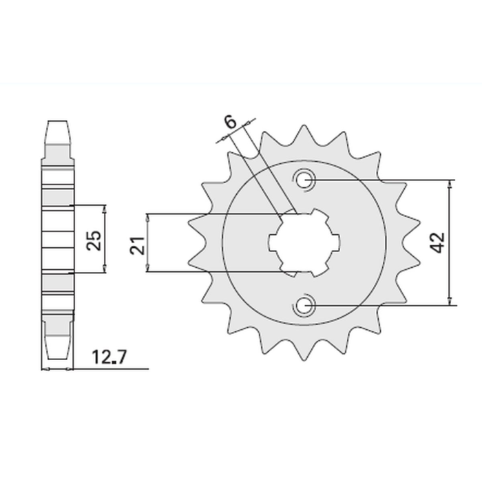 CHT front sprocket 288 18 HONDA CB750 71-78