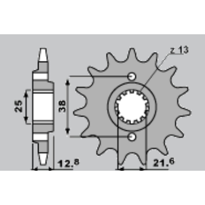 CHT front sprocket 511 15 KAWASAKI KLR 650 '90-'14