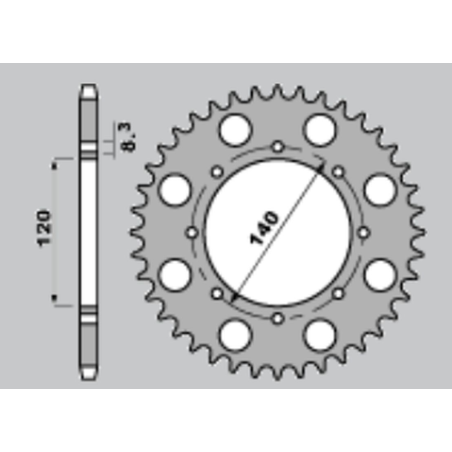JR front sprocket 511 15 KAWASAKI KLR 650/ KLX 650 (51115JT) (JTF511.15)