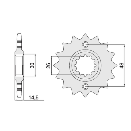 CHT front sprocket 339 16 HONDA VFR 800 '02-'13 (JTF339.16)