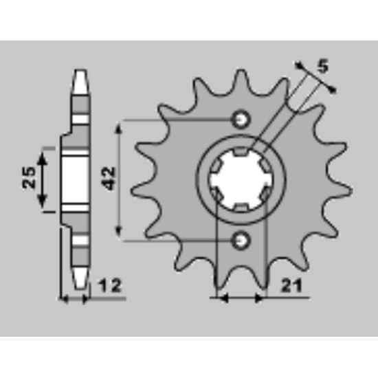JR front sprocket 571 16 YAMAHA XJ 600 '84-'91 (57116JT) (JTF571.16)