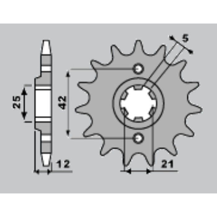 JR front sprocket 571 16 YAMAHA XJ 600 '84-'91 (57116JT) (JTF571.16)