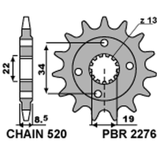 PBR priekinė žvaigždė 2276...