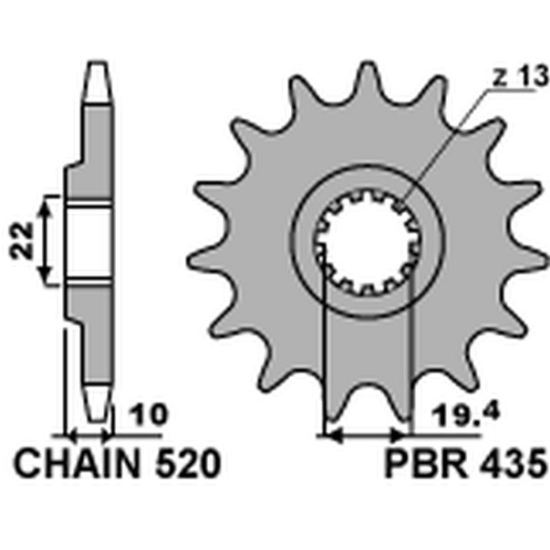 PBR priekinė žvaigždė 435...