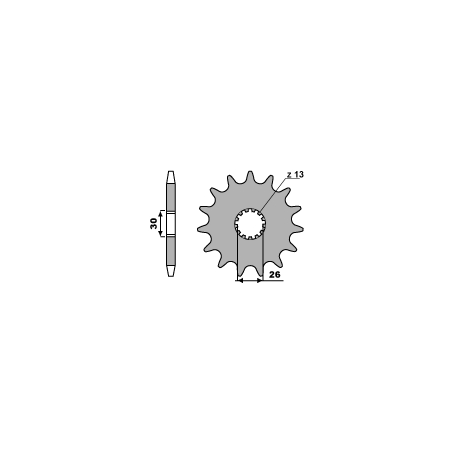 PBR front sprocket 2090 17 18NC TRIUMPH 750/900/1000 (pitch 530)