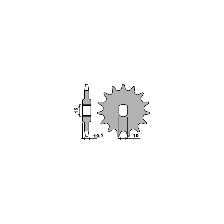 PBR front sprocket 591 11 18NC APRILIA 50 TUAREG (82-85) (chain 415)