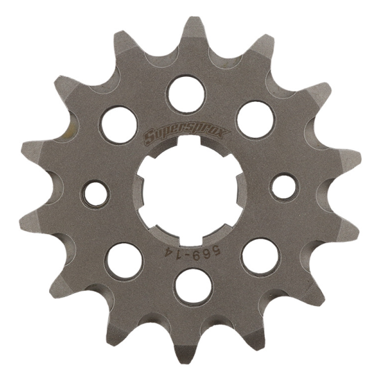 SUPERSPROX front sprocket 569 14 SELF-CLEANING KAWASAKI KX 250 '87-'98, YAMAHA YZ 250 '77-'98 (JTF569.14) (pitch 520)