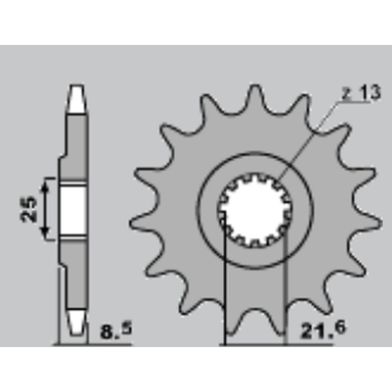 CHT front sprocket 2137 17 KAWASAKI ZX 10R '06-'14