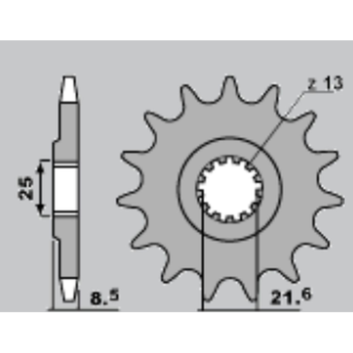 CHT front sprocket 2137 17 KAWASAKI ZX 10R '06-'14