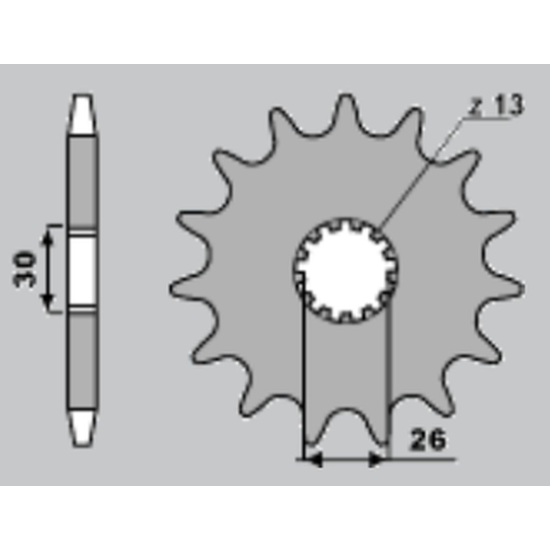 CHT front sprocket 2090 19 TRIUMPH 955 1050 1200