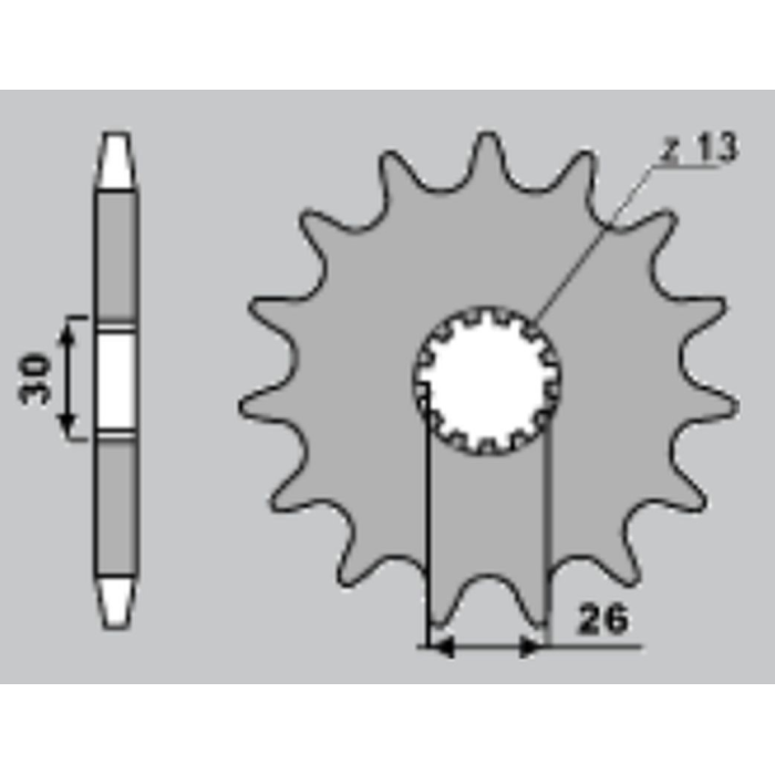 CHT front sprocket 2090 19 TRIUMPH 955 1050 1200