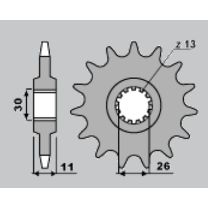 CHT front sprocket 579 18 YAMAHA FZ1 '06-'13, R1 '04-'14, FJ 1100 1200 (JTF579.18)
