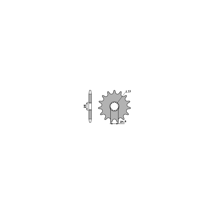 PBR front sprocket 429 16 18NC (chain 532)
