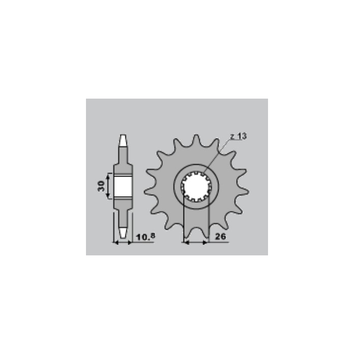 JR front sprocket 2088 17 YAMAHA XJR 1200 '95-'99, XJR 1300 '99-'01 (chain 532)