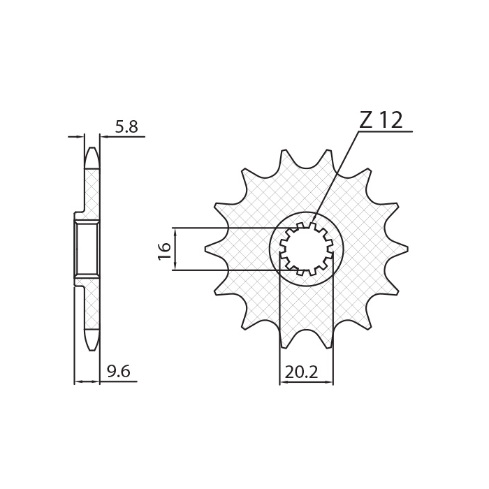 SUNSTAR front sprocket 7005 13 KTM SX 65 '98-'18 (JTF1906.13) (pitch 420) (700513JT)
