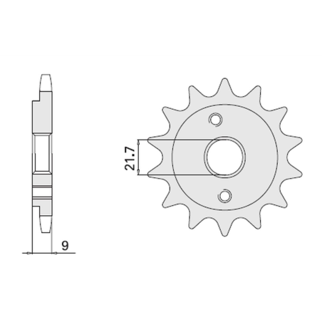 CHT front sprocket 350 13 HONDA XR 600R '91-'00, POLARIS 500 (JTF1309.14) (309-13)