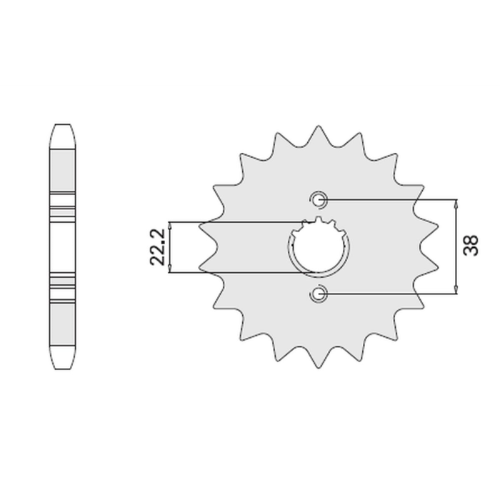 CHT front sprocket 728 14 CAGIVA ELEFANT 750 87-89 (726-14)