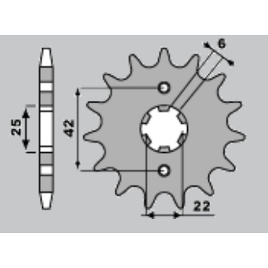 JR front sprocket 278 16