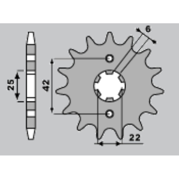 JR front sprocket 278 16