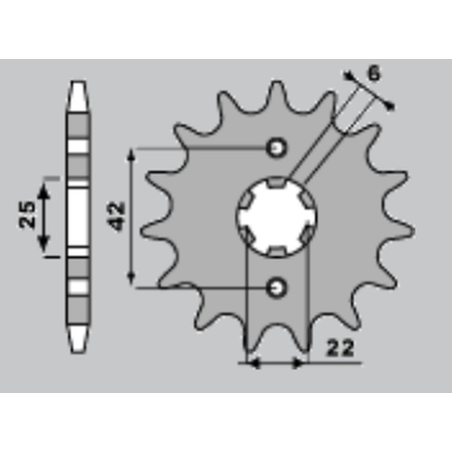 JR front sprocket 278 16
