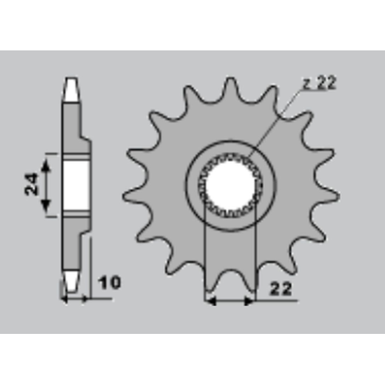 JR front sprocket 402 17 BMW F 650 '94-'08