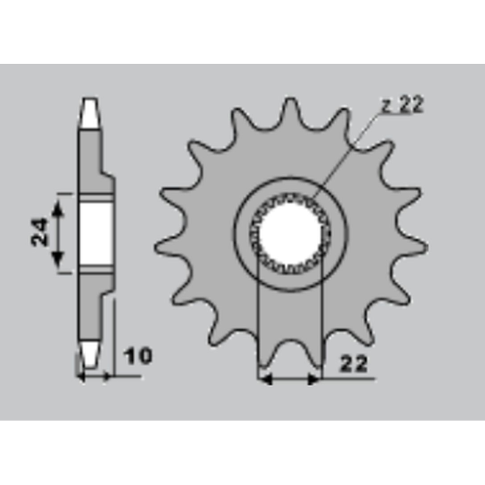 JR front sprocket 402 17 BMW F 650 '94-'08