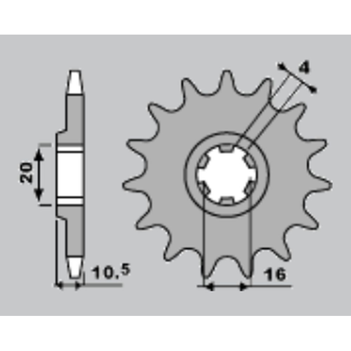 JR front sprocket 799 15 SUZUKI VL 125/ GZ 125 (JTF410.15)