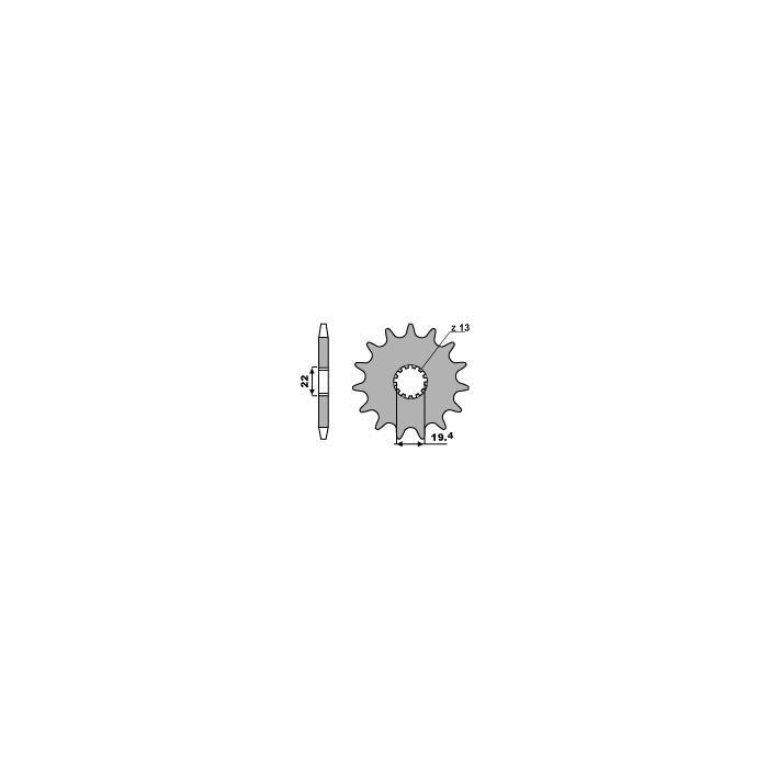 PBR front sprocket 4103 11 18NC SUZUKI LT 160 89-01, LT 230 86-93 (JTF1439.11) (pitch 520)