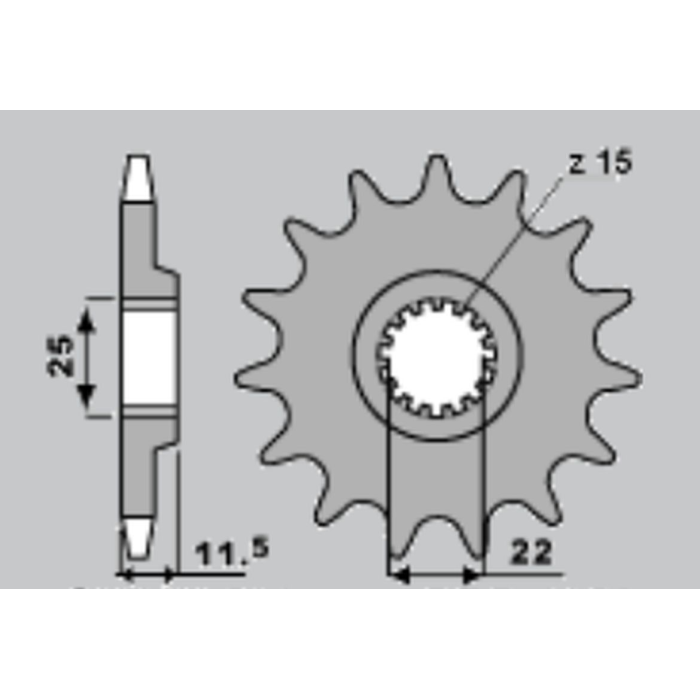CHT front sprocket 1252 13 KTM LC4 (4021-13) (JTF1902.13)