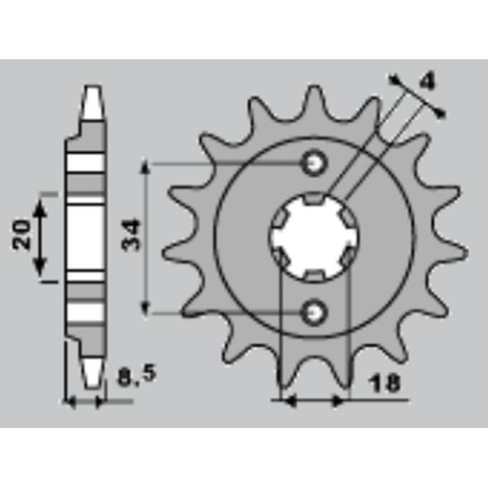 JR front sprocket 2046 14