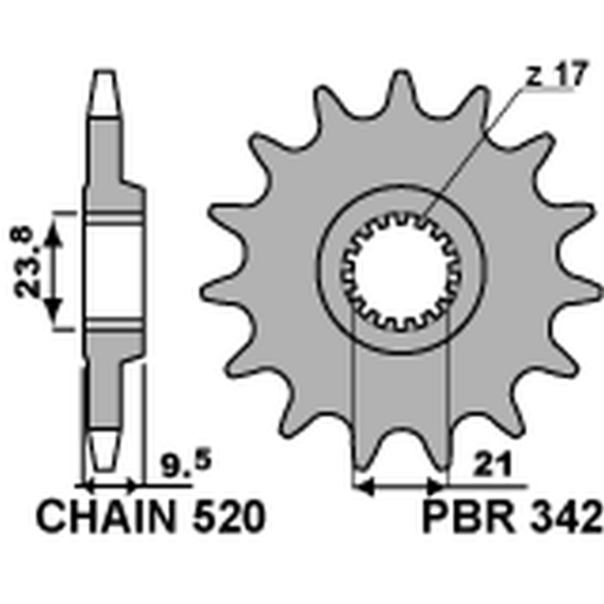 PBR priekinė žvaigždė 342...