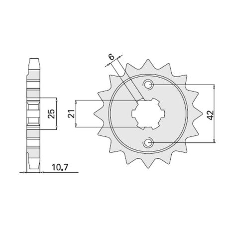 CHT front sprocket 338 16 HONDA CB650 79-84 (JTF338.16) (338-16)