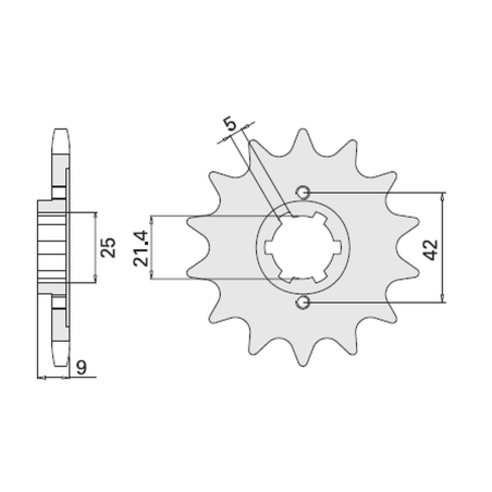 CHT front sprocket 576 19 YAMAHA XT 350 85-00 (JTF 576.19)