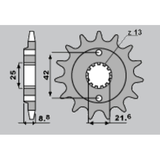 JR front sprocket 525 15