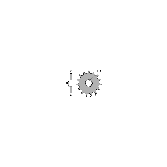 PBR front sprocket 1497 14 18NC (pitch 428)