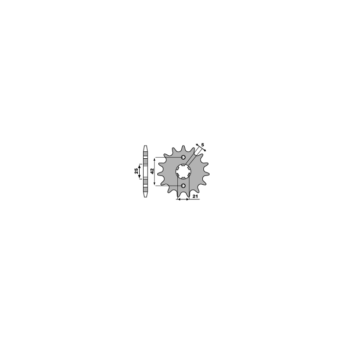 PBR front sprocket 572 16 18NC YAMAHA SR 250/ XV 250 (JTF569.16) (pitch 520)
