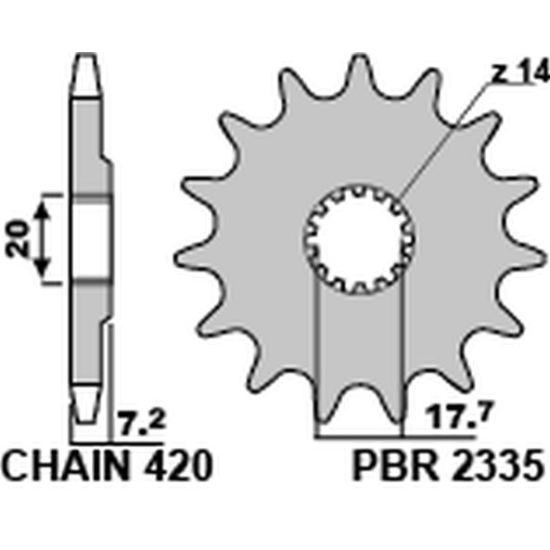 PBR priekinė žvaigždė 2335...