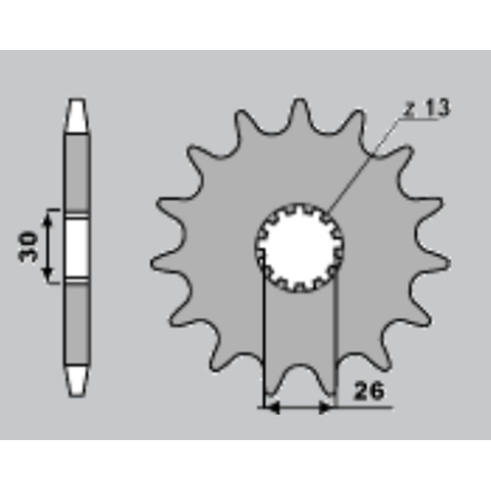 CHT front sprocket 2090 18 TRIUMPH DAYTONA 955/SPRINT ST/SPRINT GT (JTF1180.18)