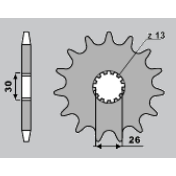 CHT front sprocket 2130 17 TRIUMPH (4057-17) (JTF1183.17)